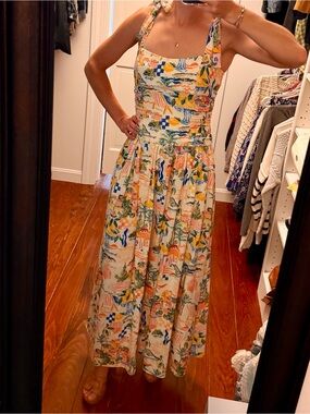 Sage the Label Nostalgic Paradise Midi Dress